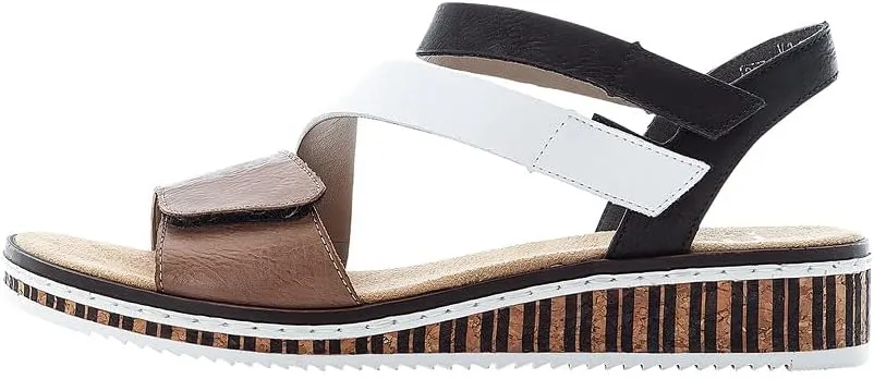 Rieker Women's Ankle Strap Sandal, 37/41 EU