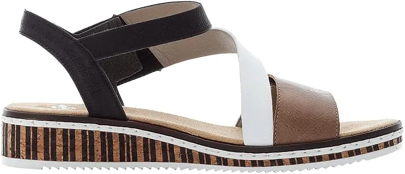 Rieker Women's Ankle Strap Sandal, 37/41 EU