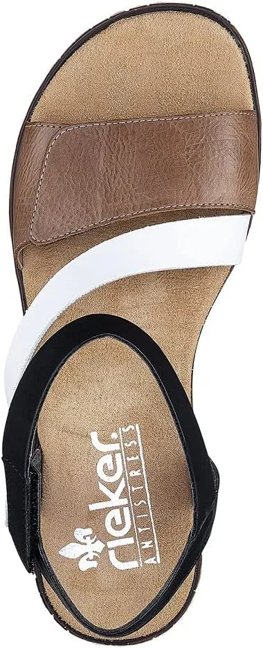 Rieker Women's Ankle Strap Sandal, 37/41 EU