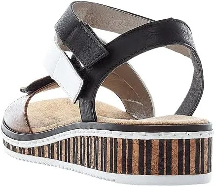 Rieker Women's Ankle Strap Sandal, 37/41 EU