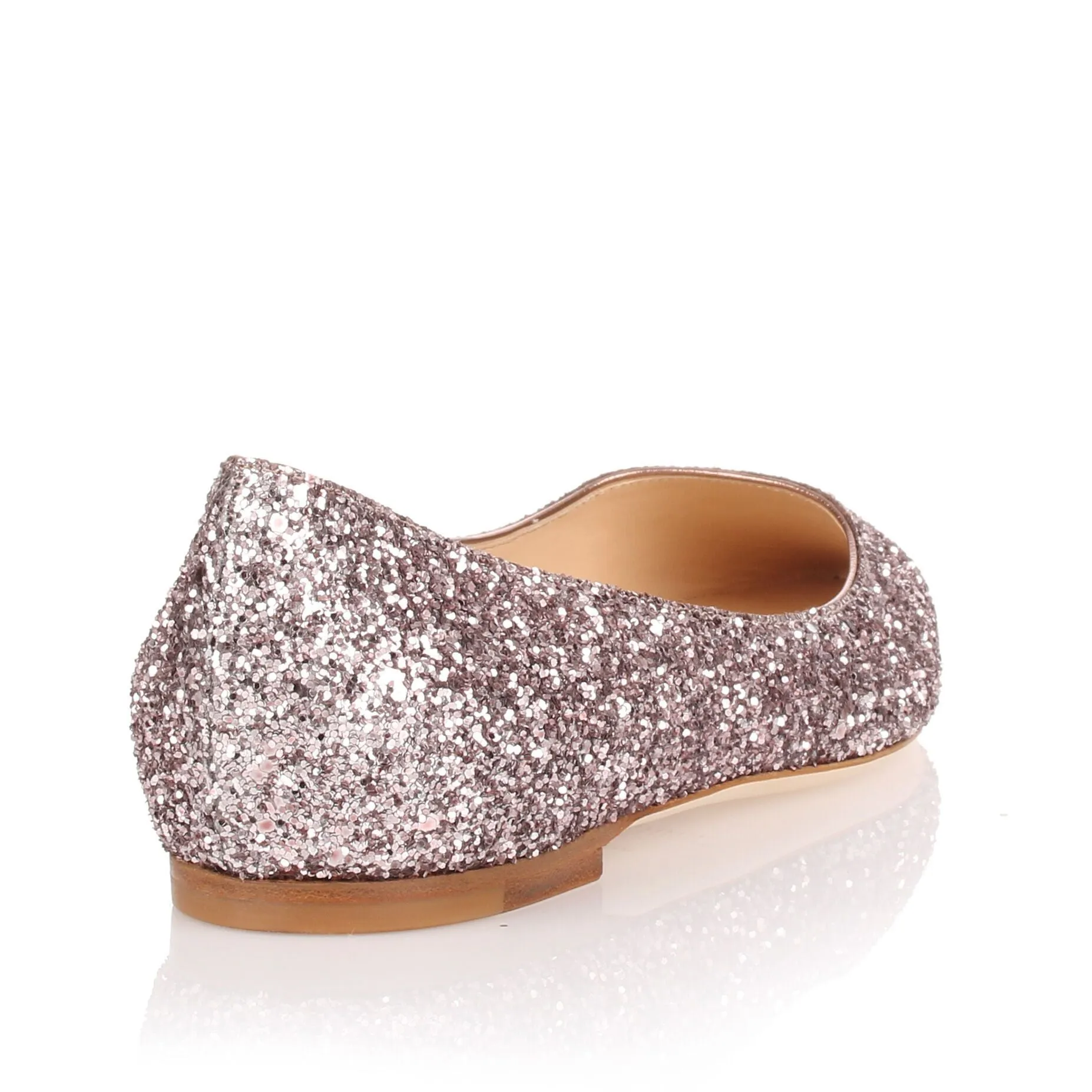 Romy Flat pink glitter ballerina
