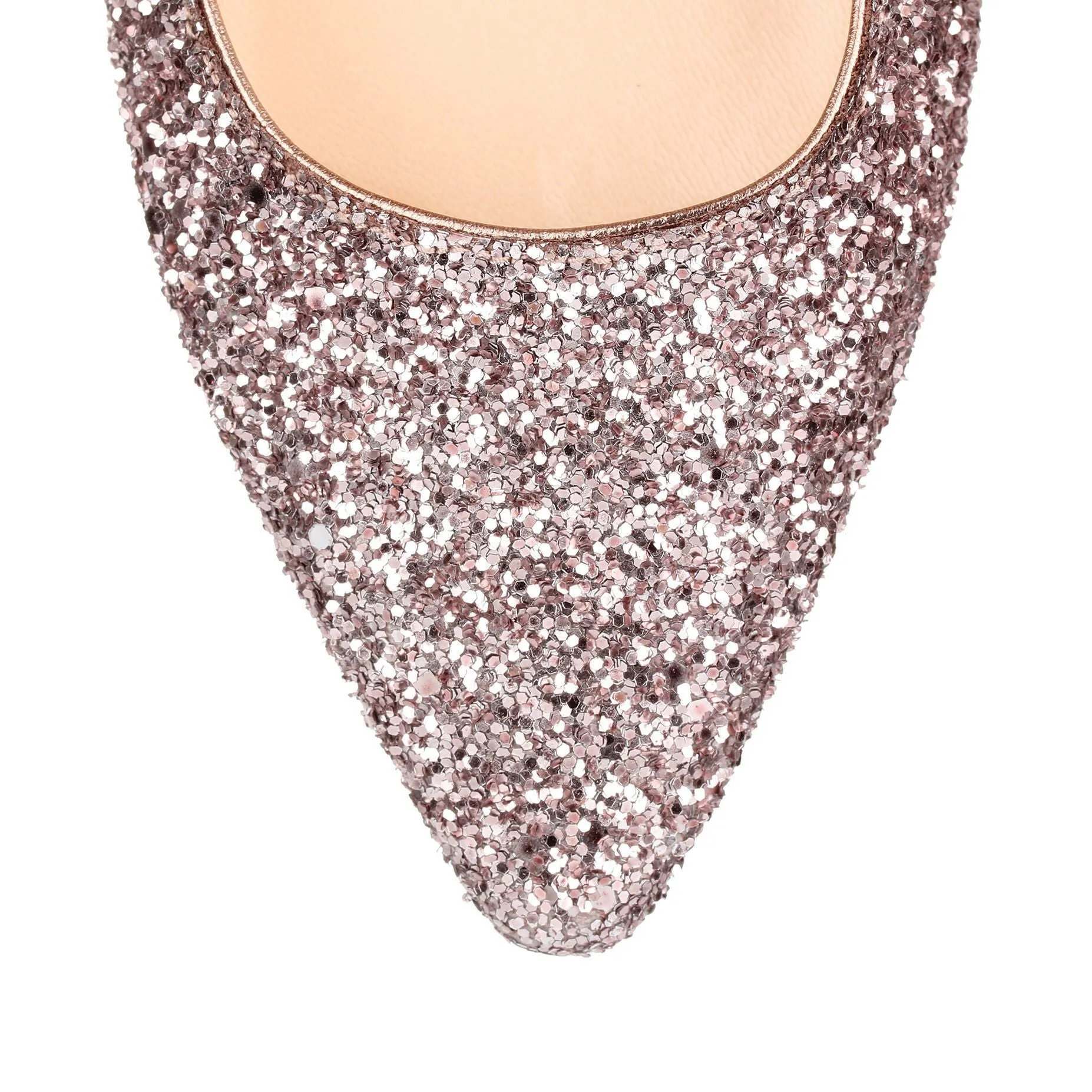 Romy Flat pink glitter ballerina