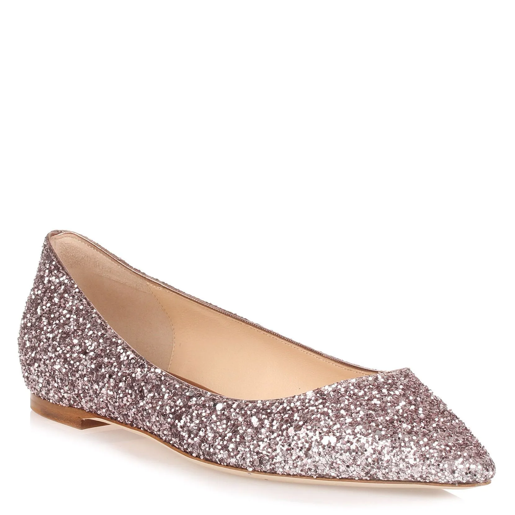 Romy Flat pink glitter ballerina