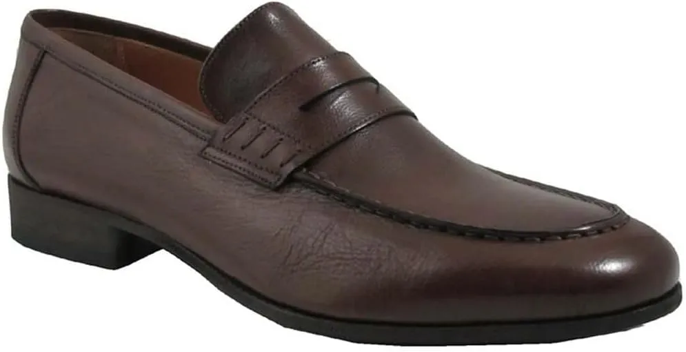 Rossi Men's Italian Leather 1876 Penny Loafers