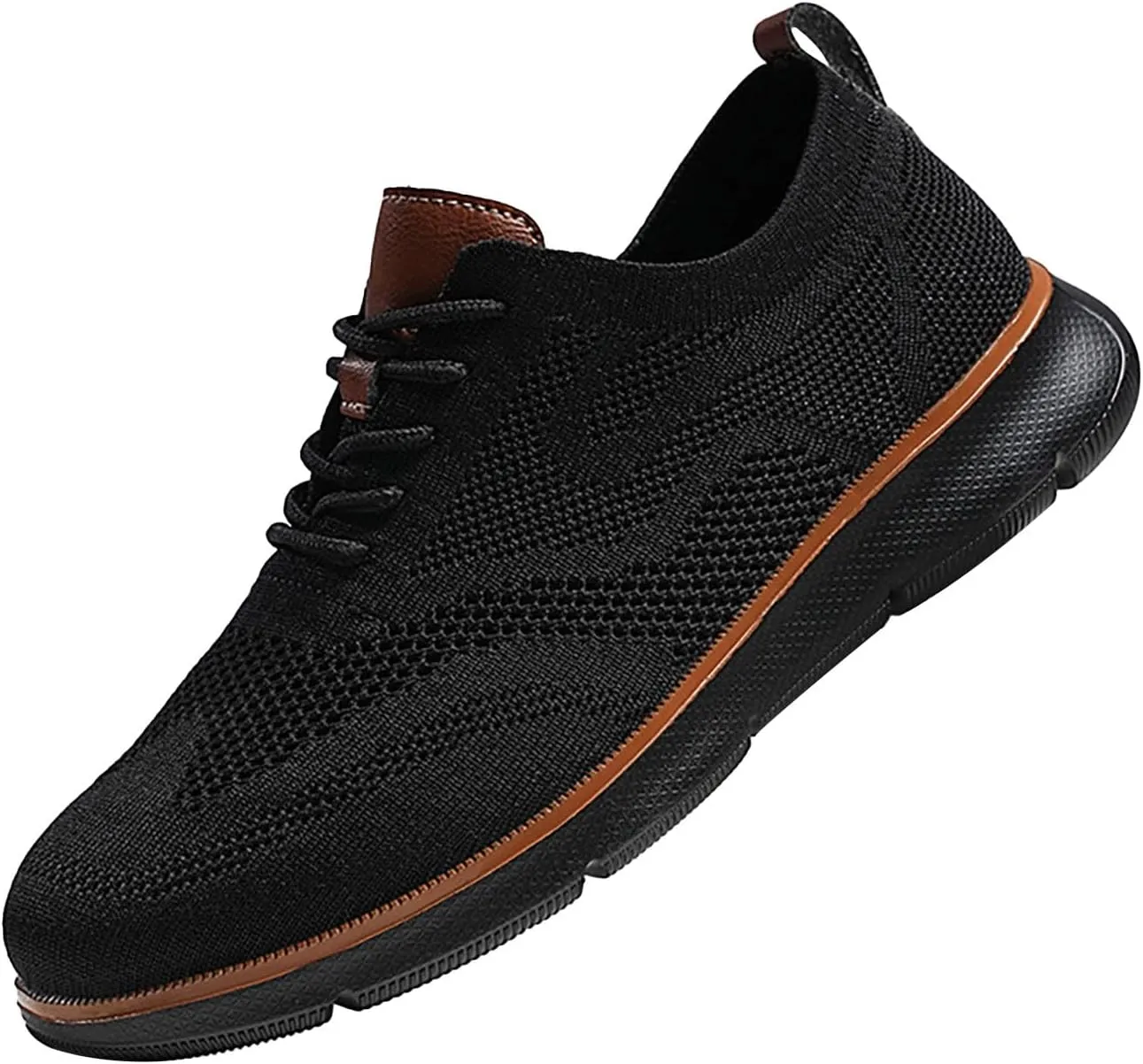 Sales Clearance Men's Knit Breeze Mesh Sneakers Oxfords Lace-Up Breeze Shoes for Men Black Sneakers for Men Knit Sneakers Men Orthopedic 2025 New Women's Woven