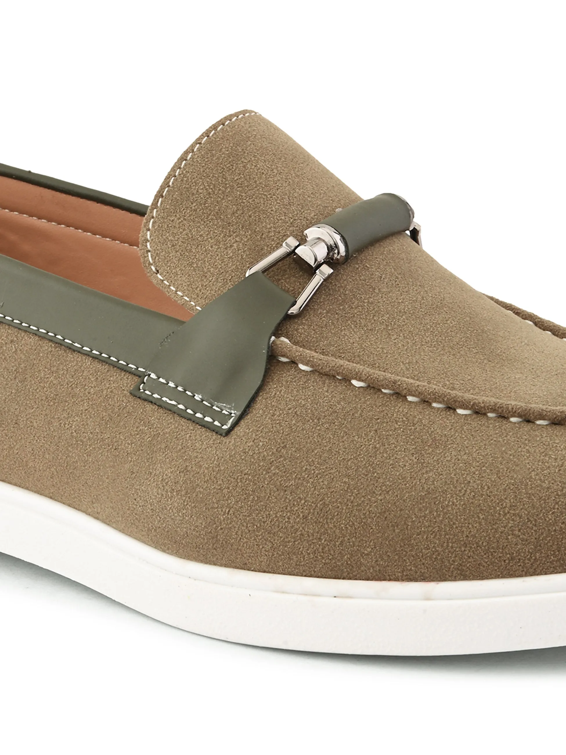SAN FRISSCO Men Olive Casual Slip-On Shoes
