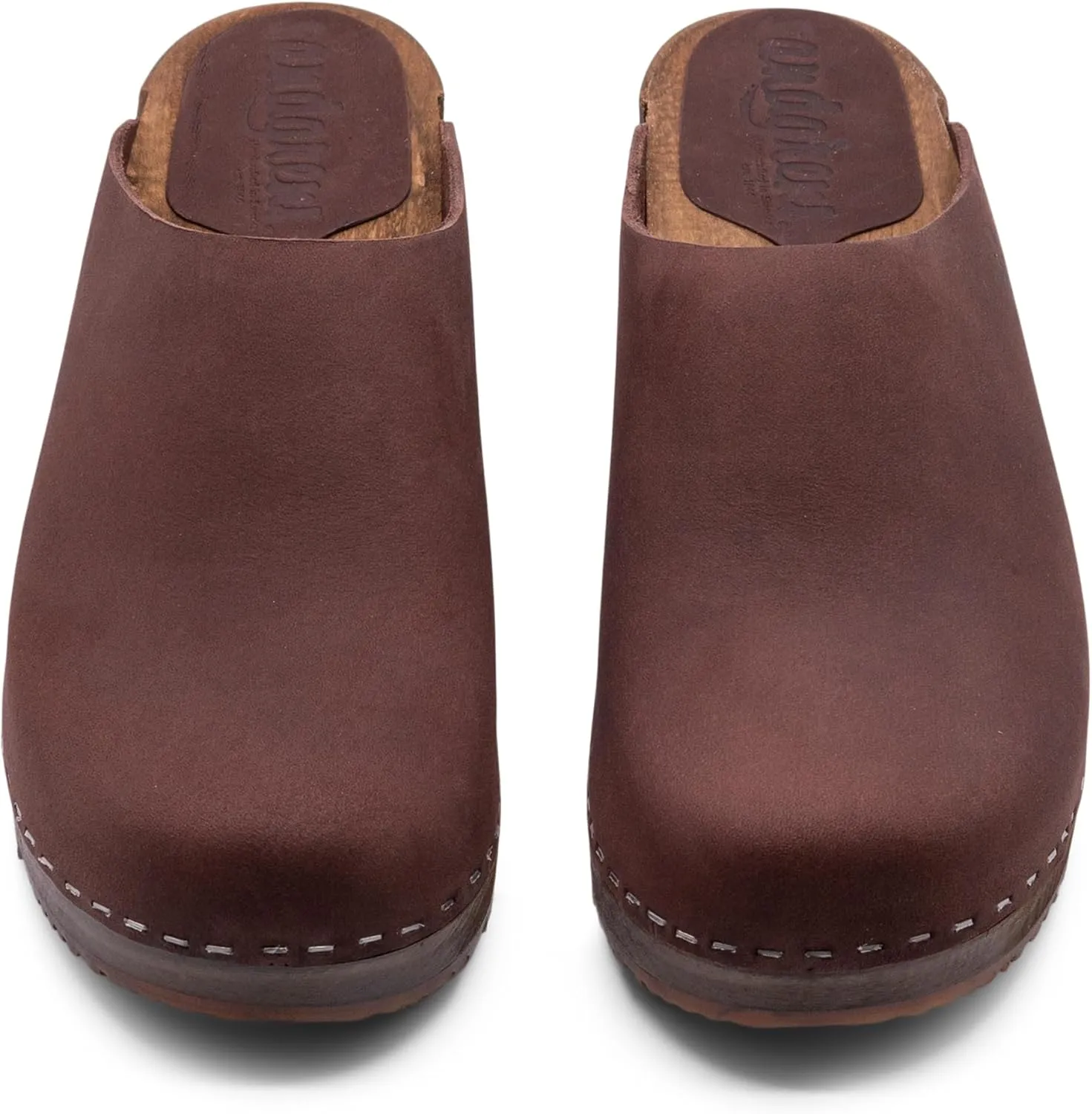 Sandgrens Handmade Swedish Wood Clogs for Women, Low Heel Mule | Austin