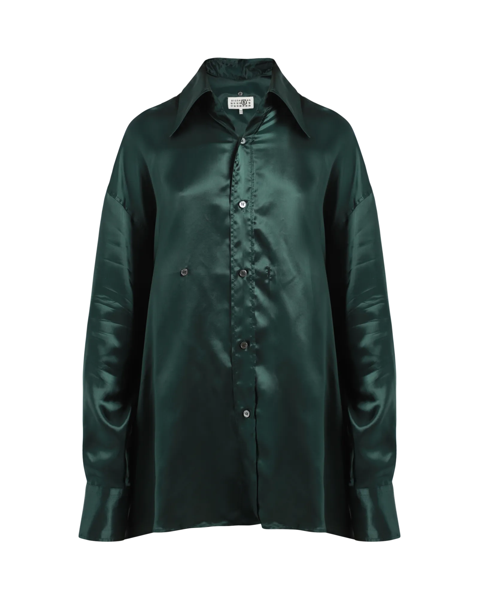 Satin Button Long Sleeve Shirt