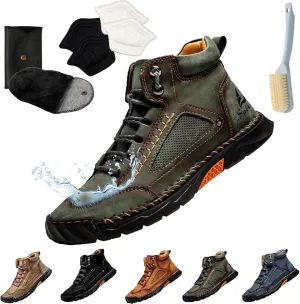 Sawbehind Mens Boots, Comfortable Waterproof Sawbehind Leather Boots Mens, Handmade Saw Behind Shoes, Men & Women