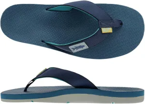 Scott Hawaii Men's Hanapa'a Sandal | Fish Flag Design | Neoprene Lined Strap | Molded Outsole With Arch Suport And Heel Cup | Non-marking No-slip | Marine And Boat Friendly Flip Flop