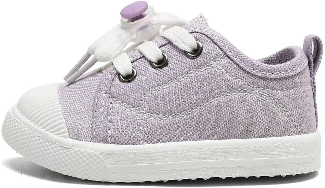 ShadowFax 3 Pairs Boy's Girl's Kids Canvas Shoes Slip-On Lightweight Sneakers