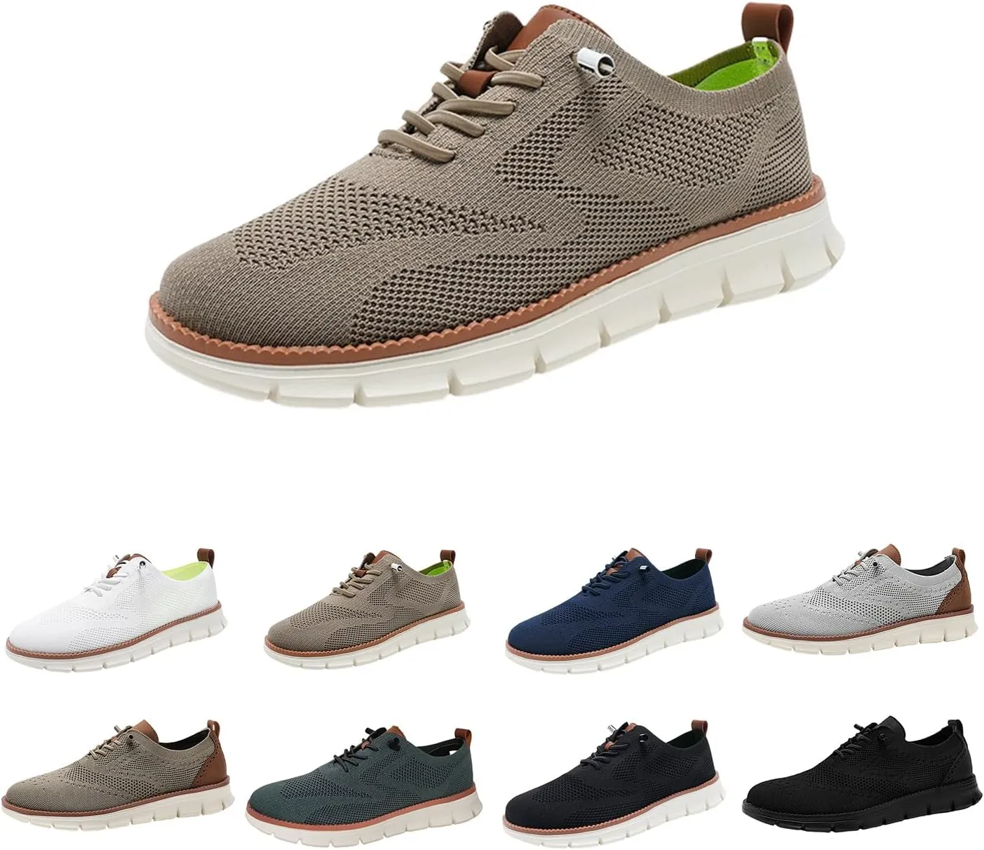 Shoes for Men Mens Casual Dress Oxfords Business Mesh Walking Shoes Tennis Comfortable Sneakers Lightweight Soft Sole & Breathable Fashion Sneakers