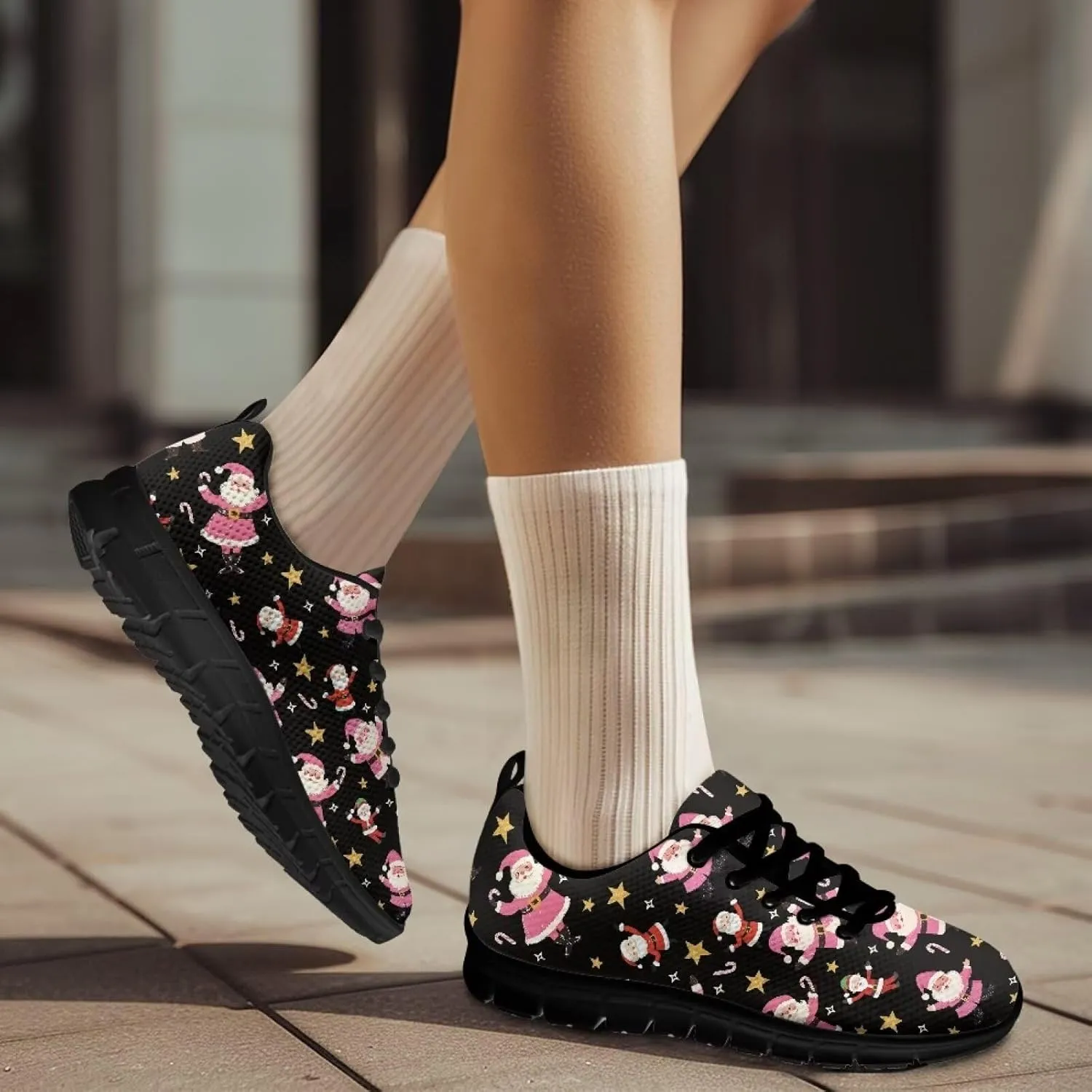 Shoes Women Casual Cozy Tennis Walking Athletic Exercise Sneakers Workout Low Cut Lace-Up Breathable Lightweight Athletic Exercise Shoes for Ladies US 5-12