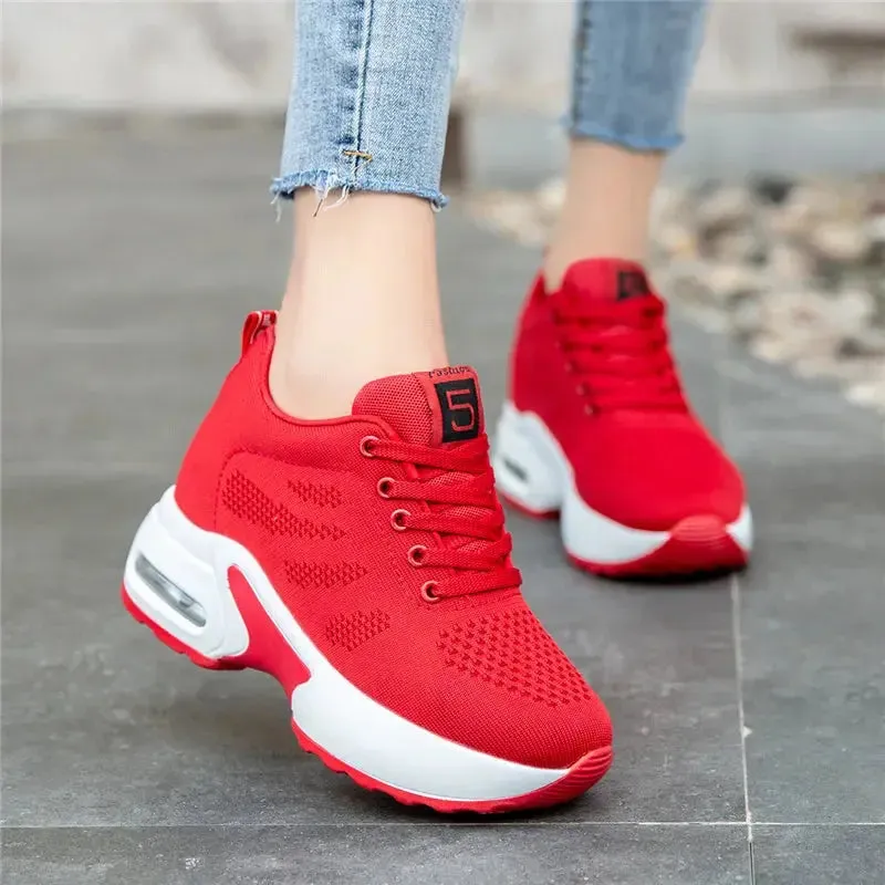 Siena – Women's Slip-On Sneakers, Best Walking Shoes for Women with Breathable Mesh and Casual Wedge Design