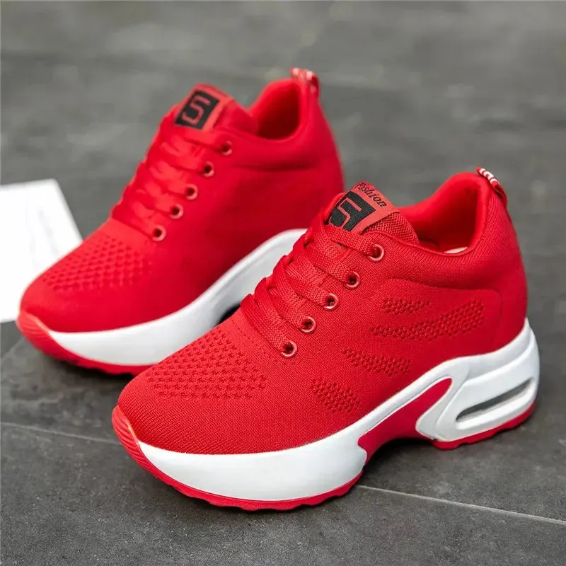 Siena – Women's Slip-On Sneakers, Best Walking Shoes for Women with Breathable Mesh and Casual Wedge Design