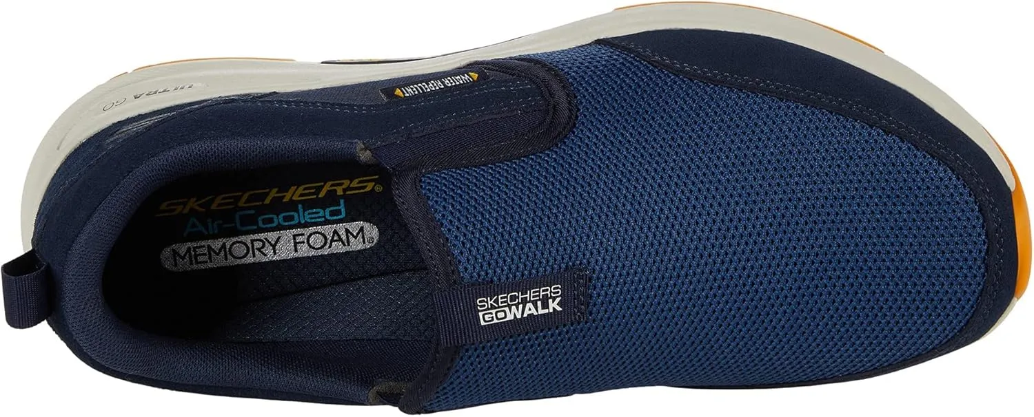 Skechers Men's Go Walk Outdoor-Athletic Slip-on Trail Hiking Shoes with Air Cooled Memory Foam Sneaker