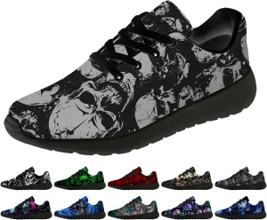 Skull Shoes for Women Men Running Shoes Lightweight Tennis Sneakers Gifts for Him Her