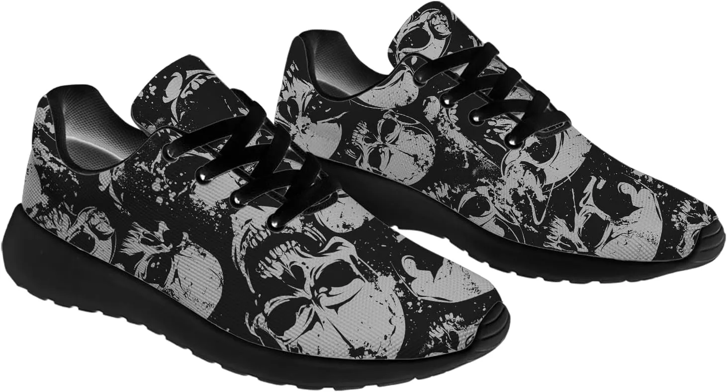 Skull Shoes for Women Men Running Shoes Lightweight Tennis Sneakers Gifts for Him Her