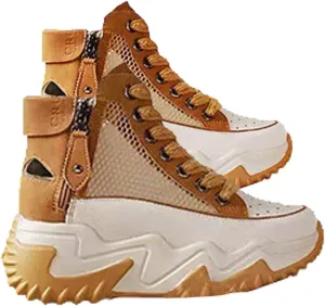 Sneakers for Women, Trending Dad Sneakers, Leather Soft Casual Sneakers,Anti-Slip Shock Absorbing Heighten Fashion Running
