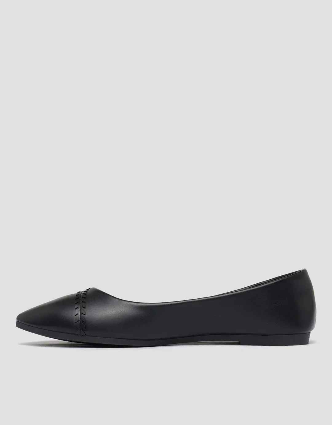St. Yves Casual Pointed Toe Sepatu Ballerina Wanita