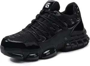 Steel Toe Shoes for Men Lightweight Work Shoes Construction Industrial Work Tennis Shoes Safety Shoes Comfortable Steel Toe Sneakers for Men Women
