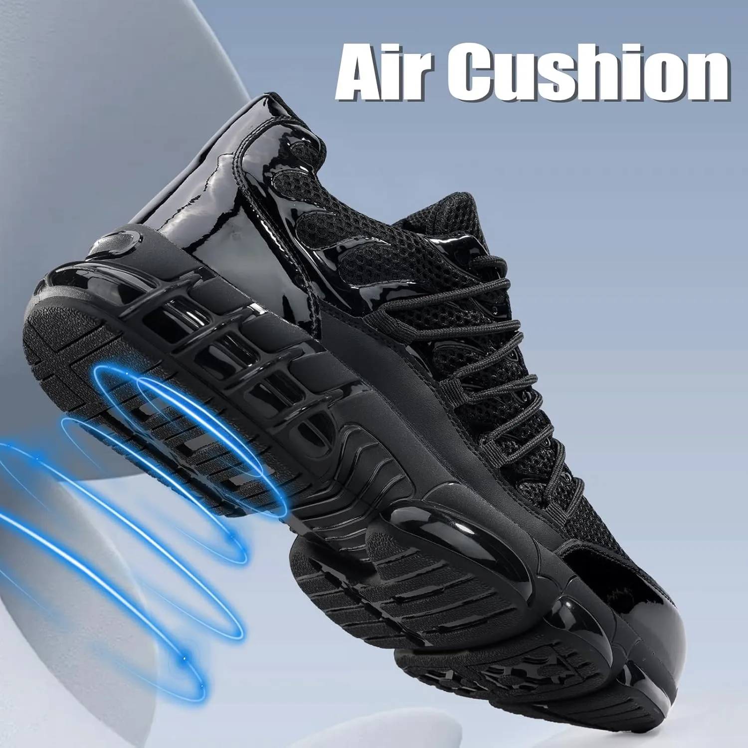 Steel Toe Shoes for Men Lightweight Work Shoes Construction Industrial Work Tennis Shoes Safety Shoes Comfortable Steel Toe Sneakers for Men Women