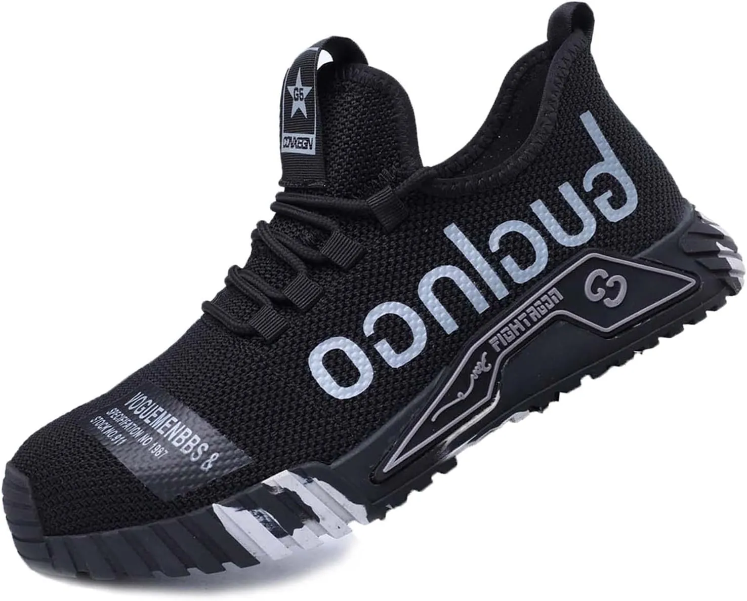 Steel Toe Shoes for Men Safety Sneakers Lightweight Work Shoes Women Breathable Slip Resistant Colorful Construction Sneakers