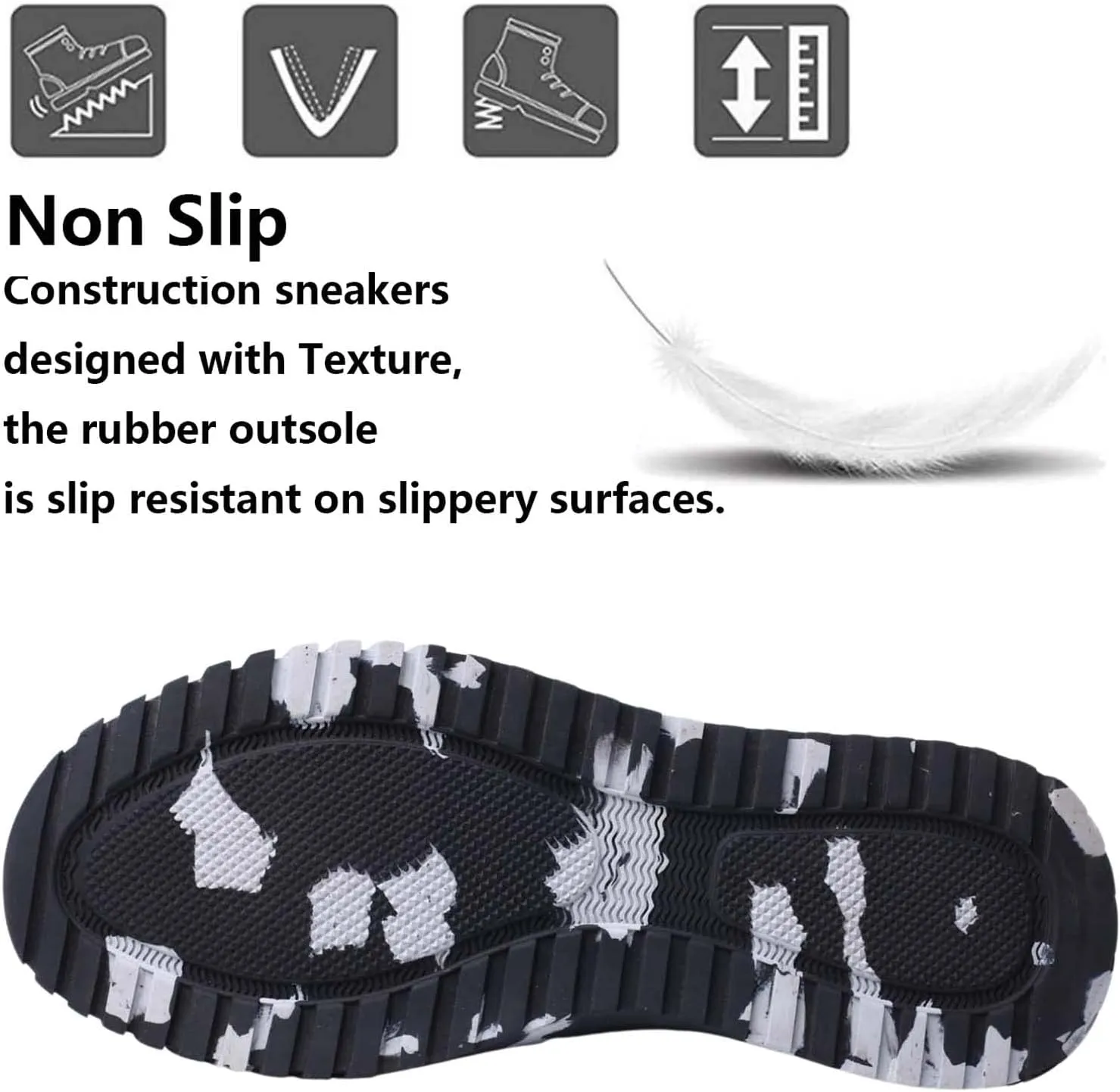 Steel Toe Shoes for Men Safety Sneakers Lightweight Work Shoes Women Breathable Slip Resistant Colorful Construction Sneakers