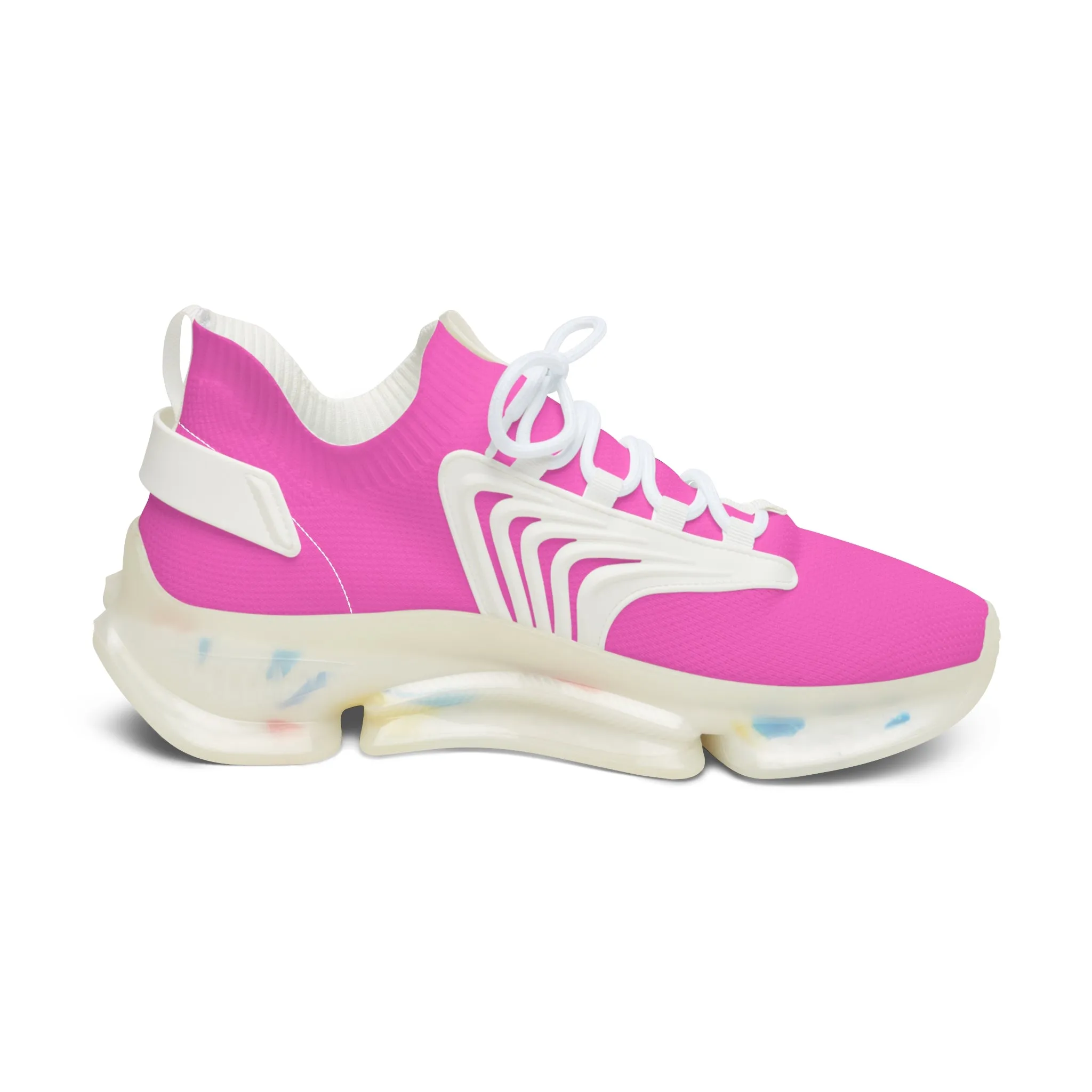 Stylish Women's Mesh Sneakers - Lightweight & Colorful Pink Athletic Shoes