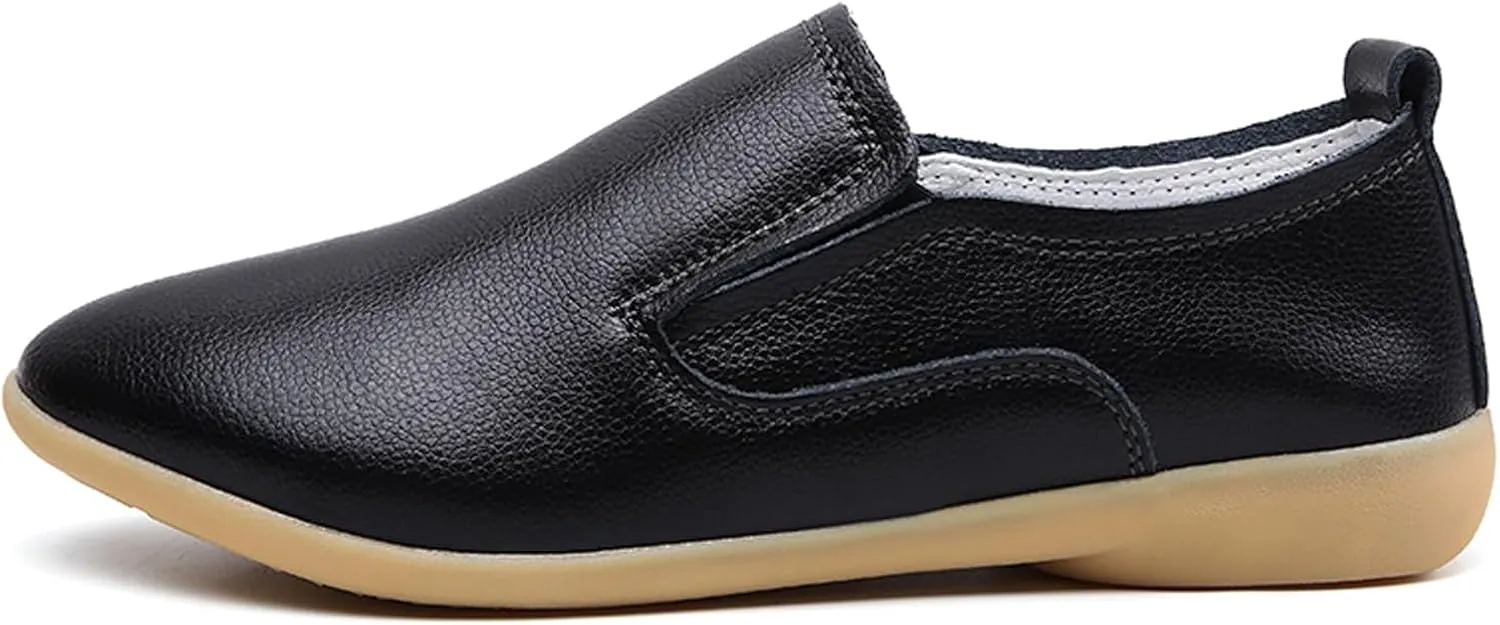 Sunporx Women's Comfortable Loafers Driving Moccasins Shoe Slip on Pointed Toe Flats Casual Comfortable Office Work Business Shoes Breathable Walking