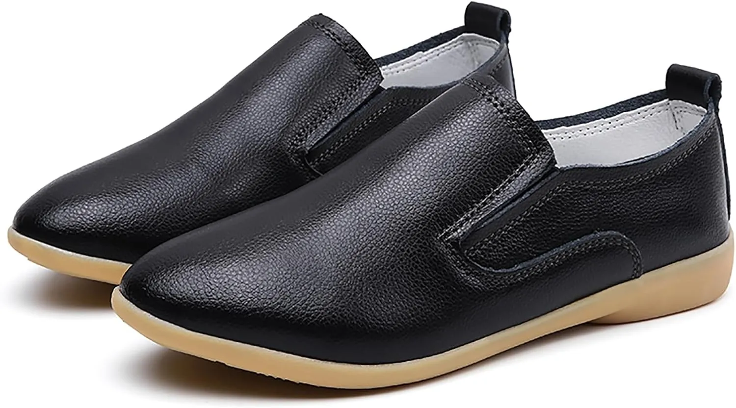Sunporx Women's Comfortable Loafers Driving Moccasins Shoe Slip on Pointed Toe Flats Casual Comfortable Office Work Business Shoes Breathable Walking