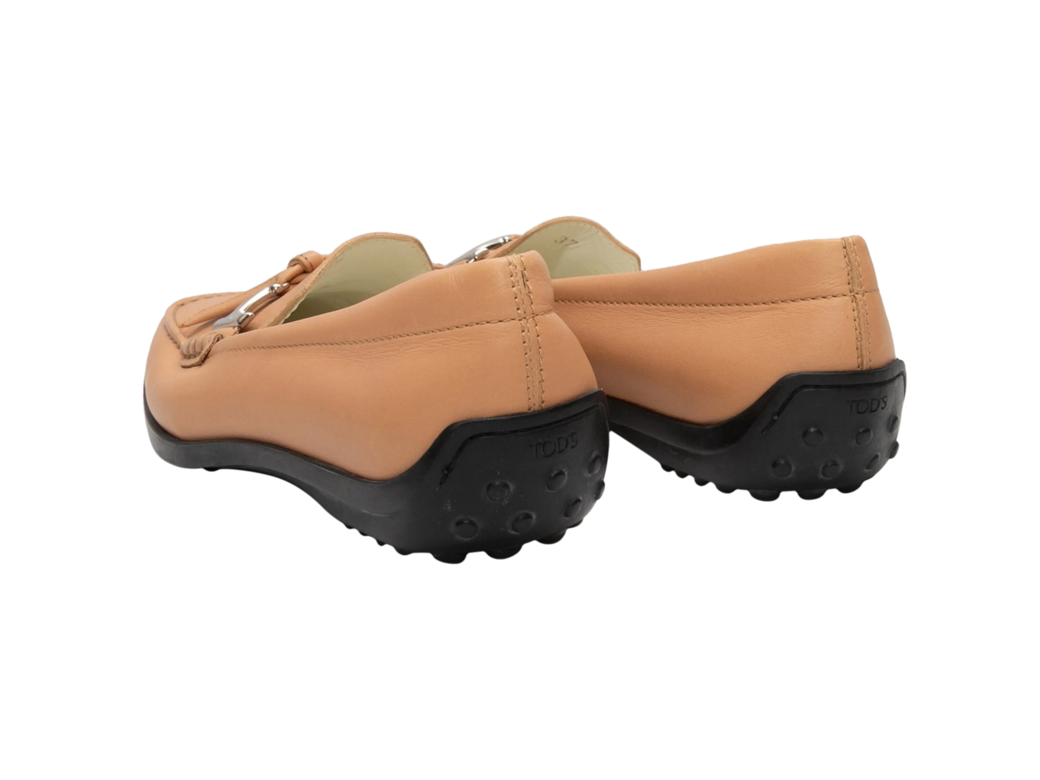 Tan Tod's Leather Driving Loafers Size 37