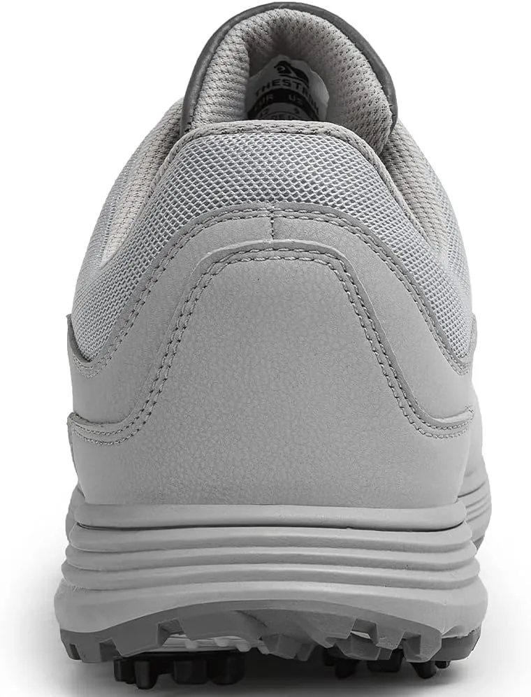 THESTRON Men Golf Shoes Mesh Breathable Breathable Golf Walking Sport Sneakers 7 Spikes Golf Trainers …