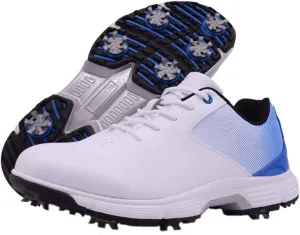 THESTRON Men Golf Shoes Mesh Breathable Breathable Golf Walking Sport Sneakers 7 Spikes Golf Trainers …