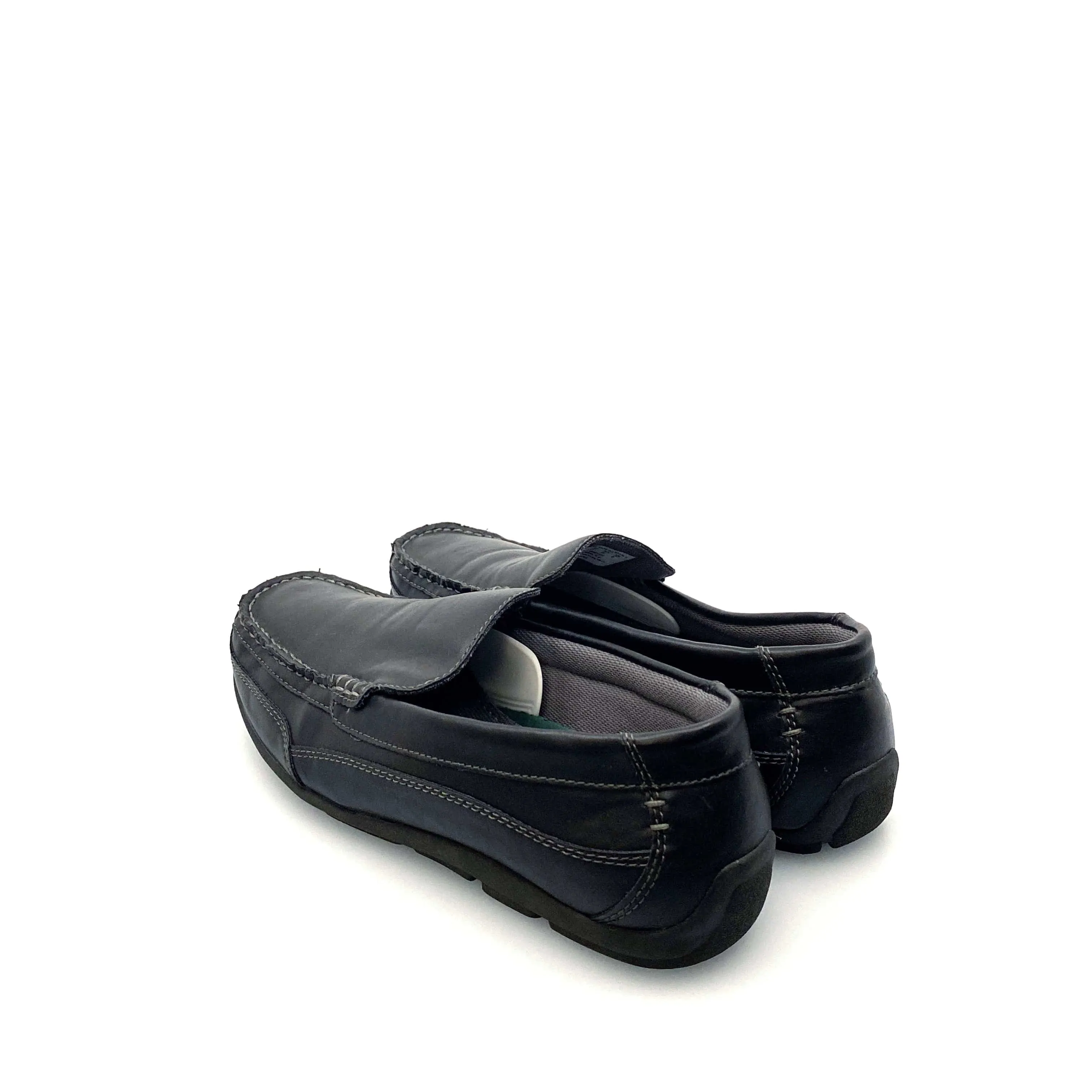 Thom McAn Kendrick 2 Mens Size 9M Black Slip-On Driving Loafer Shoes Pre-Owned