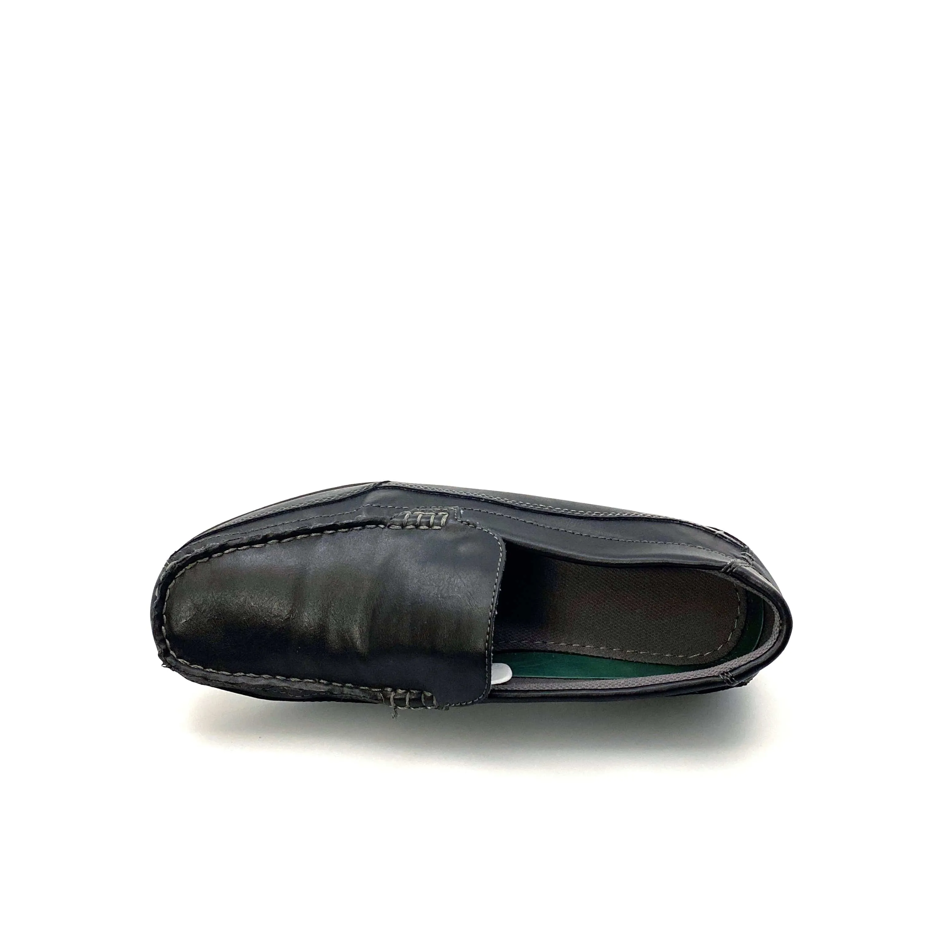 Thom McAn Kendrick 2 Mens Size 9M Black Slip-On Driving Loafer Shoes Pre-Owned