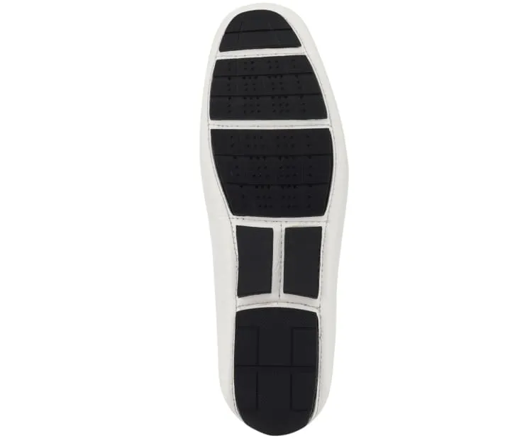 Titus White Driving Loafers
