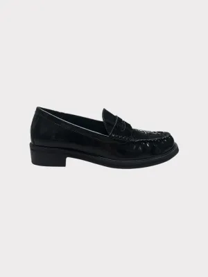 Topshop Black Penny Loafers