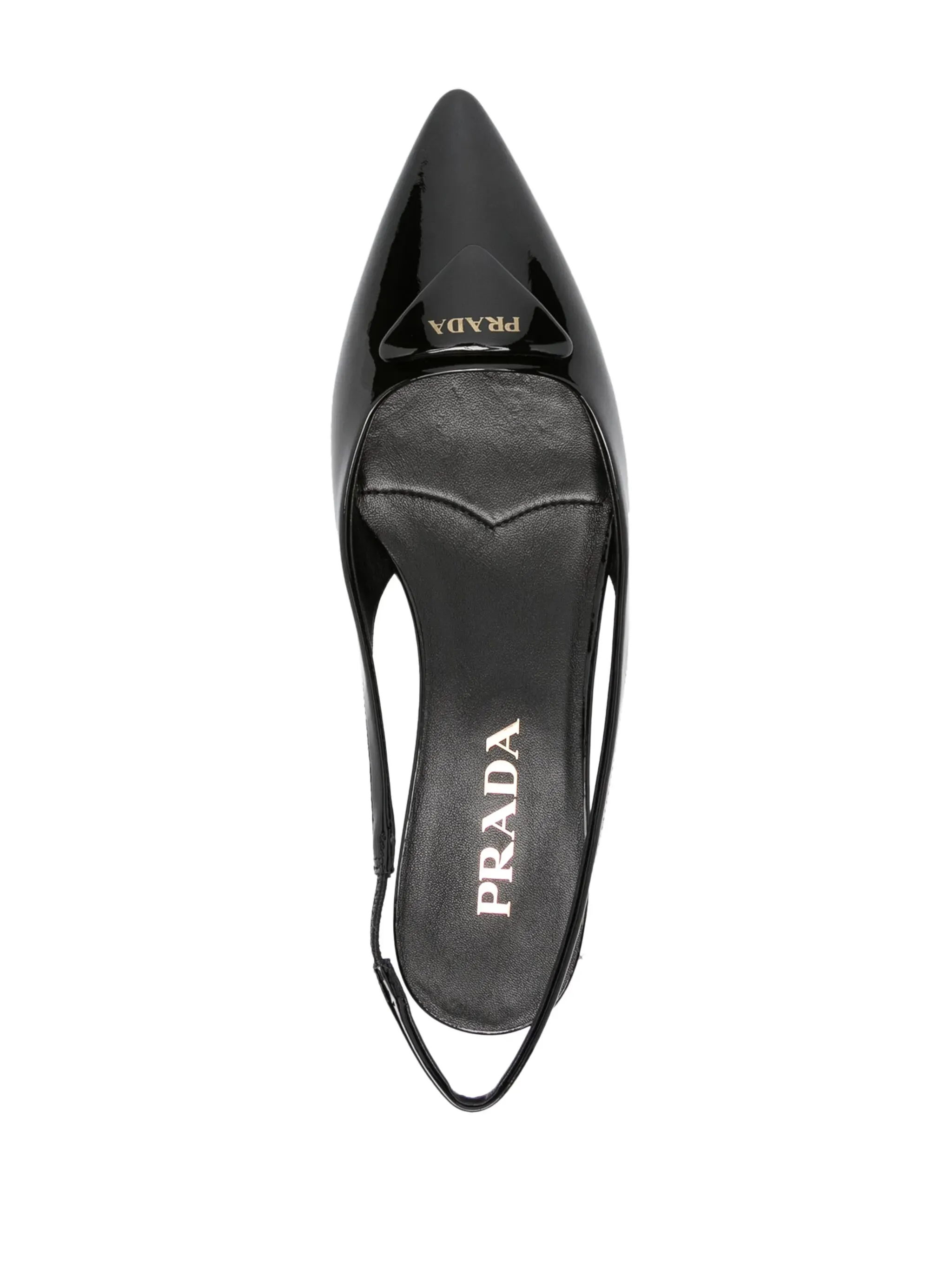 Trendsetting patent-leather pumps slingback Remote-controlled