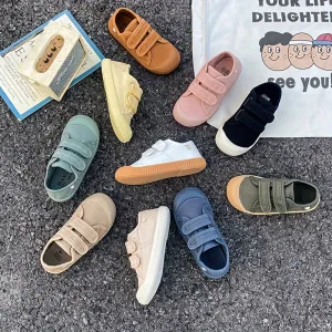 Unisex canvas children's shoes lightweight breathable sneakers - Frankie