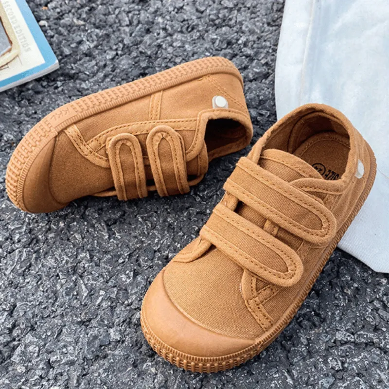 Unisex canvas children's shoes lightweight breathable sneakers - Frankie