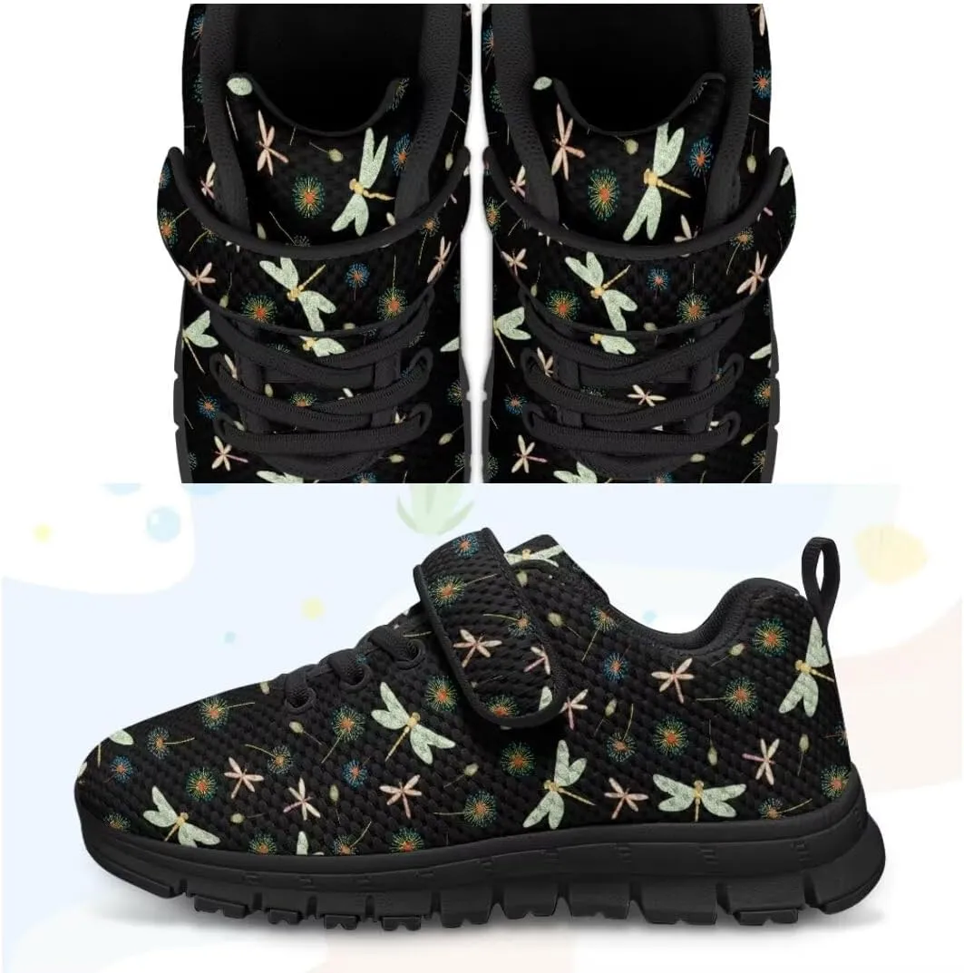 Unisex-Child Sneakers Hook and Loop Hiking Running Shoes with One Strap Toddler Lightweight Running Sneakers