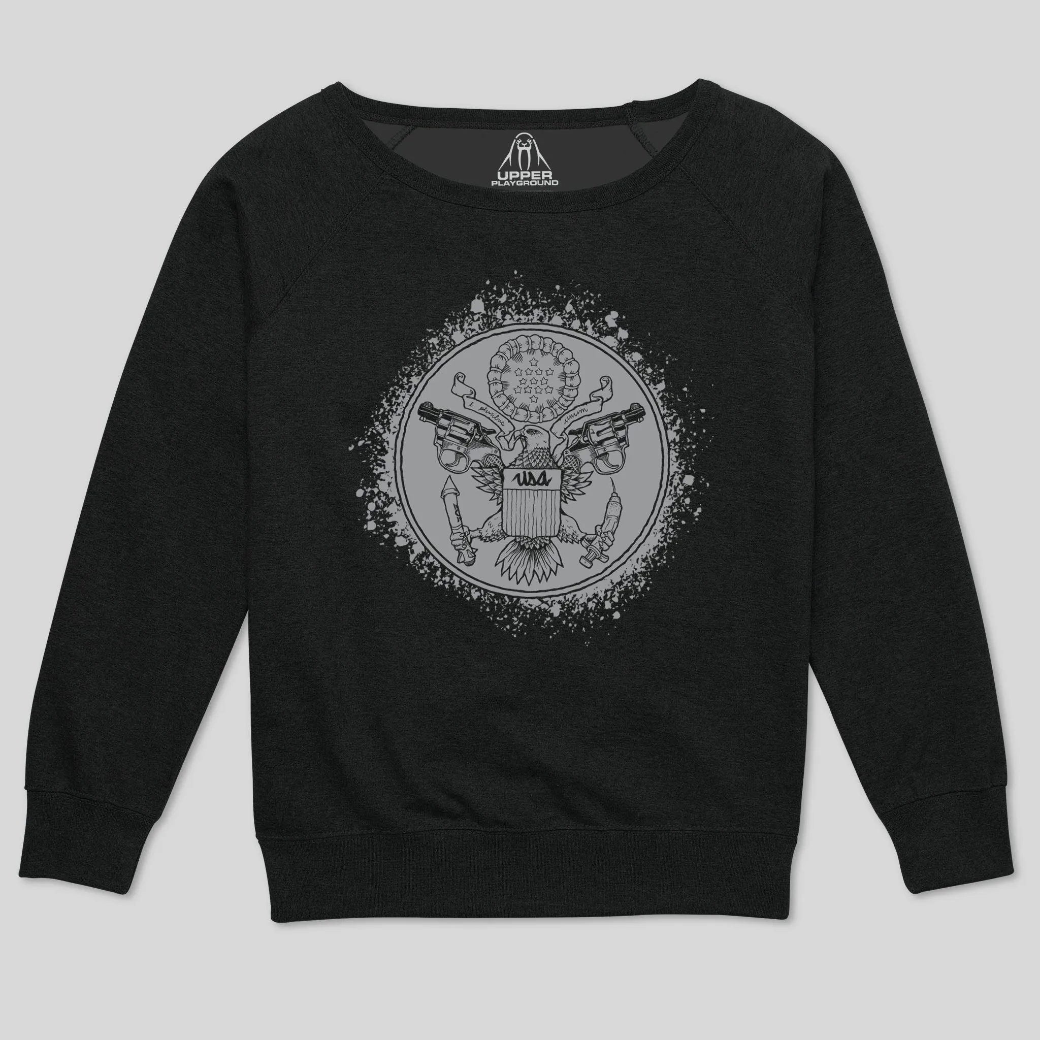 USA SEAL WOMEN'S SCOOP NECK SWEATSHIRT