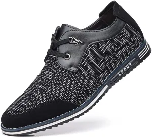 Veslesth Men Casual Shoes Sneakers Loafers Comfort Walking Shoes Fashion Driving Shoes Luxury Leather Shoes for Male Business Work Office Dress Outdoor