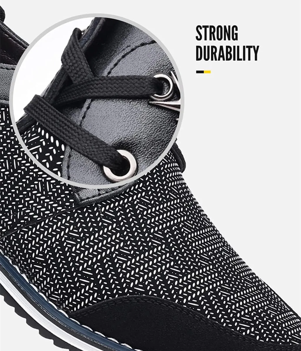 Veslesth Men Casual Shoes Sneakers Loafers Comfort Walking Shoes Fashion Driving Shoes Luxury Leather Shoes for Male Business Work Office Dress Outdoor