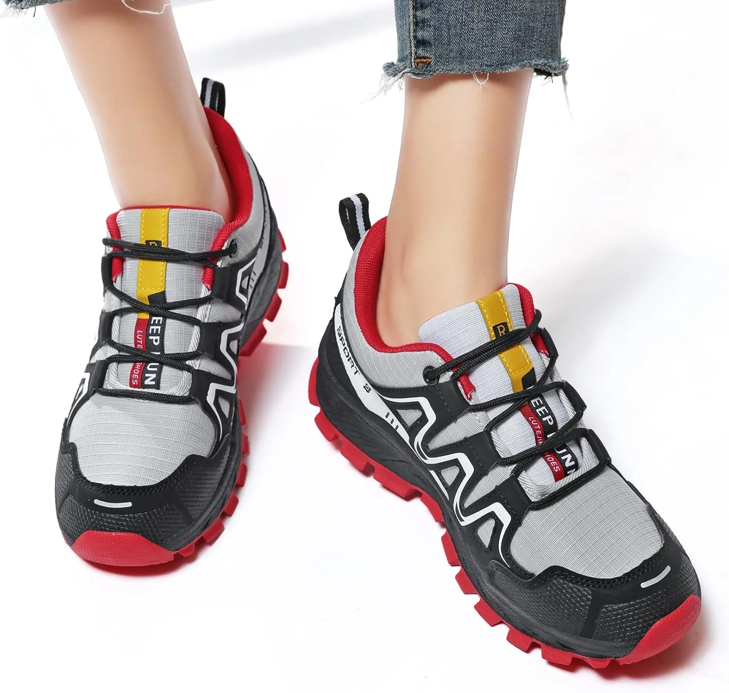 Waterproof Hiking Shoes Women Comfortable Lightweight Non-Slip Trekking Boots Fashion Walking Shoes for Women Tennis Outdoor Sneakers