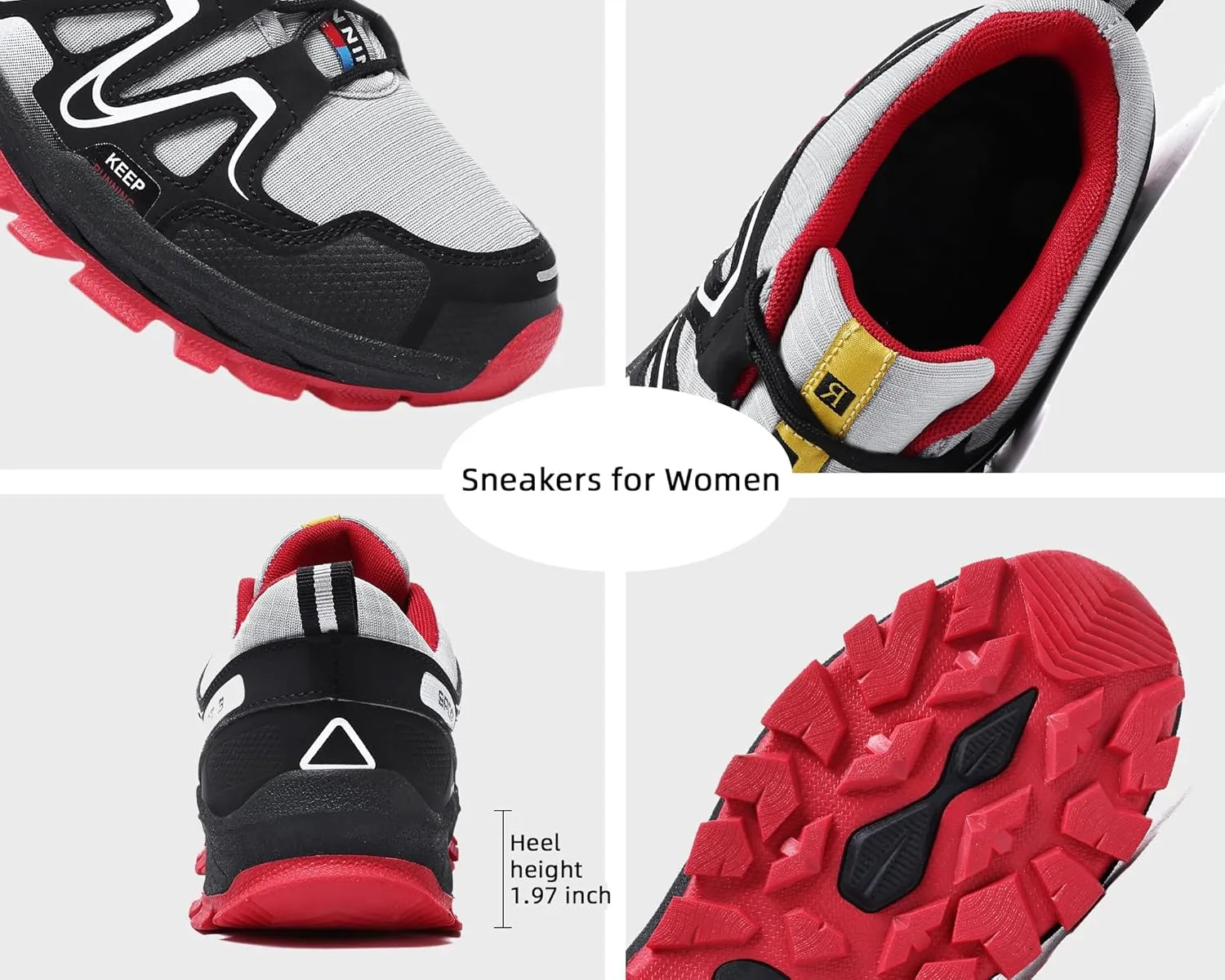 Waterproof Hiking Shoes Women Comfortable Lightweight Non-Slip Trekking Boots Fashion Walking Shoes for Women Tennis Outdoor Sneakers