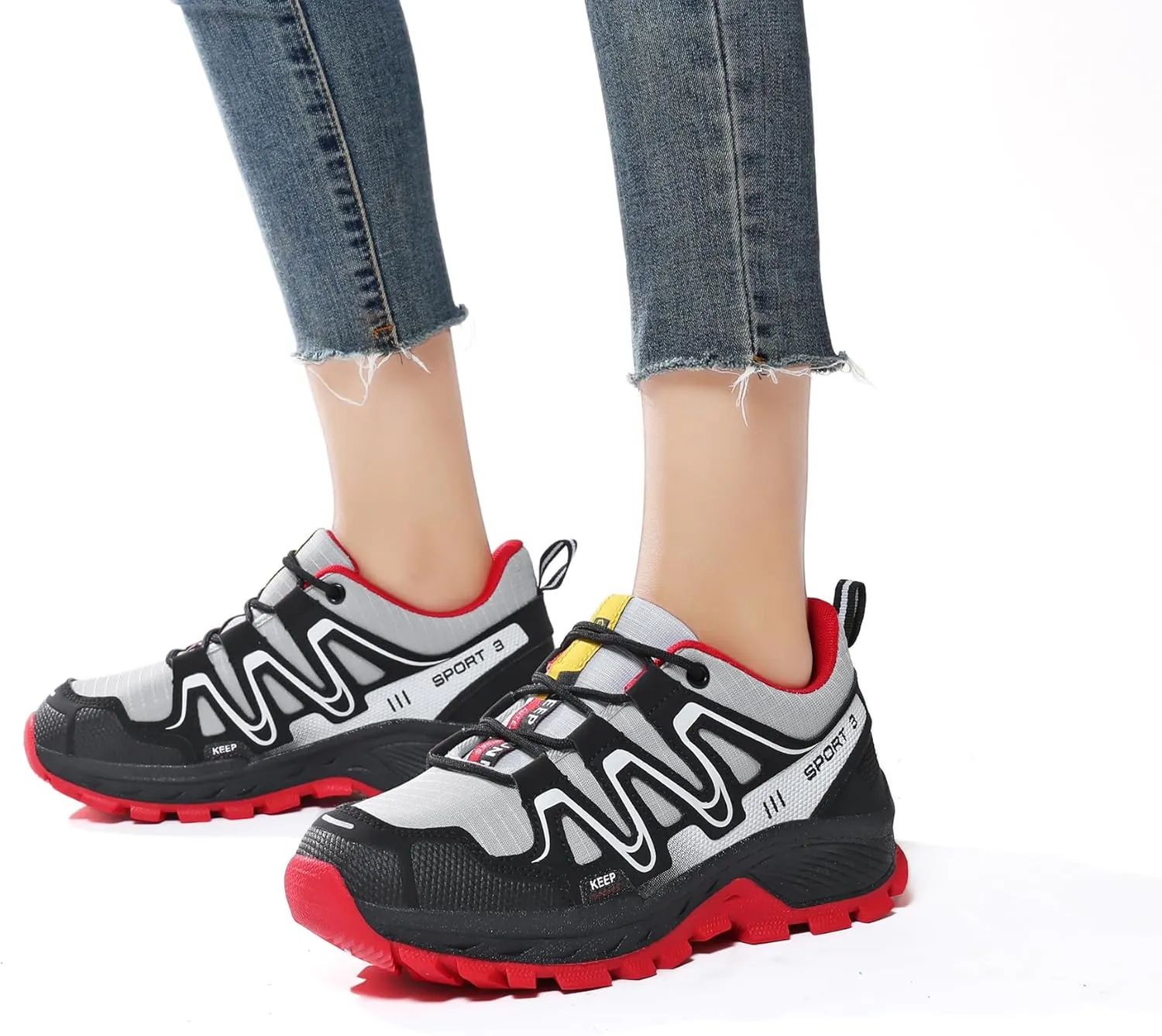 Waterproof Hiking Shoes Women Comfortable Lightweight Non-Slip Trekking Boots Fashion Walking Shoes for Women Tennis Outdoor Sneakers