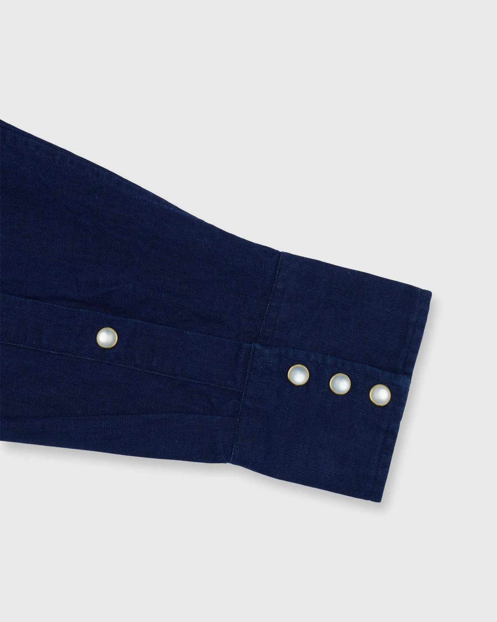 Western Work Shirt in Indigo Cotolino