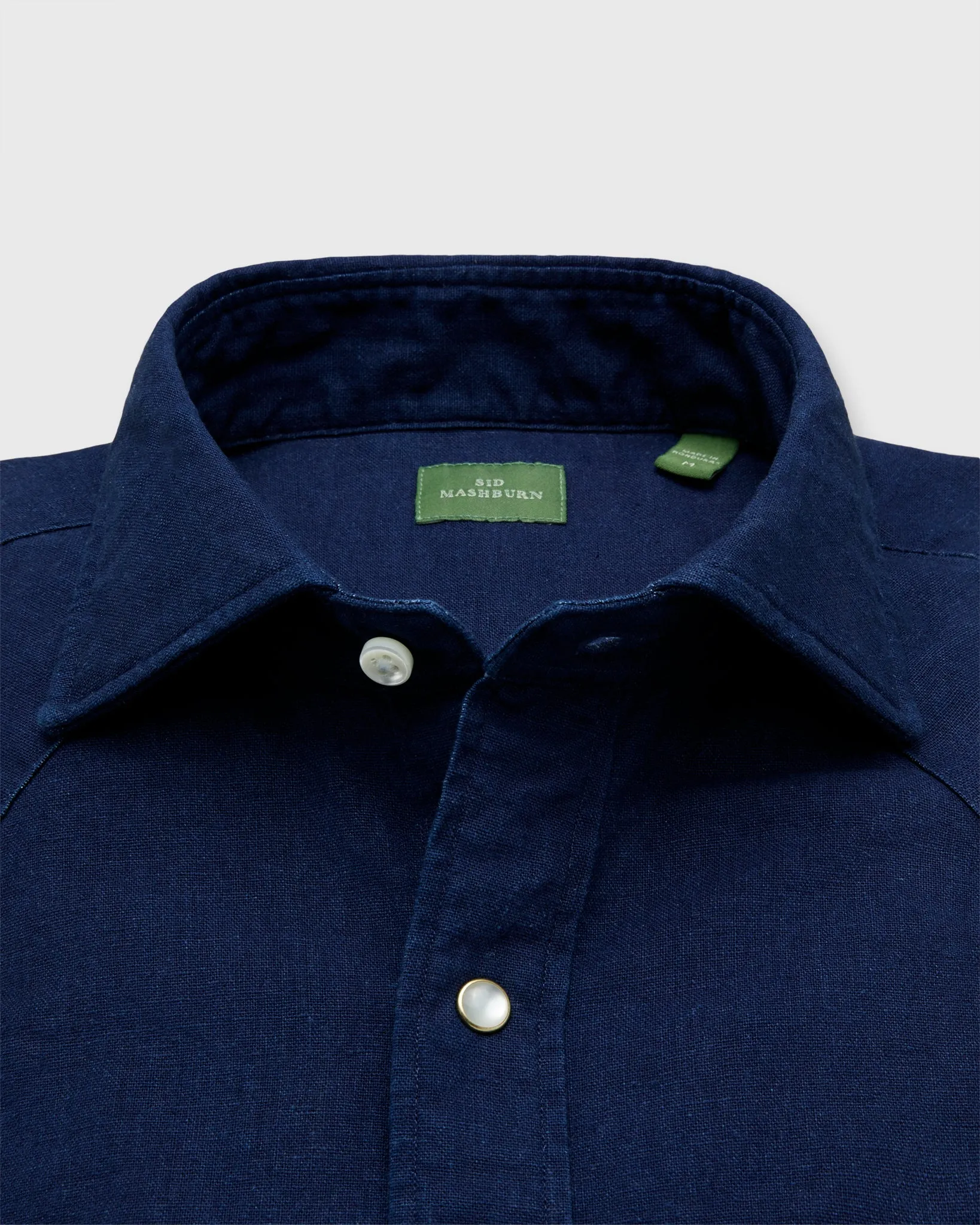 Western Work Shirt in Indigo Cotolino